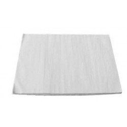 Pano branco quadrado simples sobre superfície branca