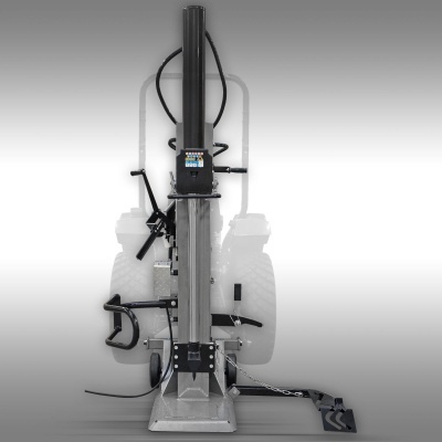 Máquina de rachar madeira vertical metálica com painel digital