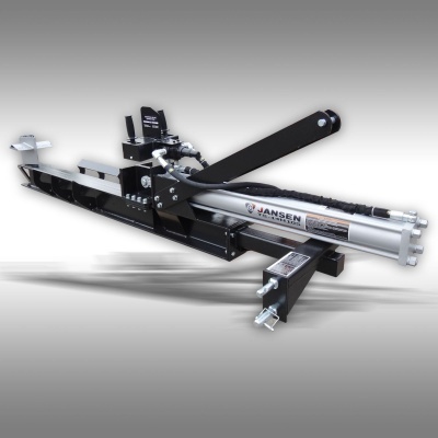 Equipamento hidráulico metálico preto e prateado com texto VANSEN