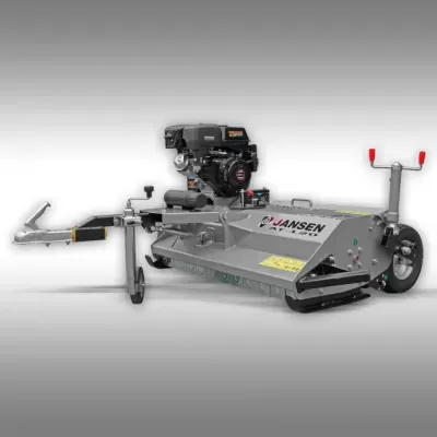 Máquina de limpeza metálica cinza com motor preto e manípulos vermelhos