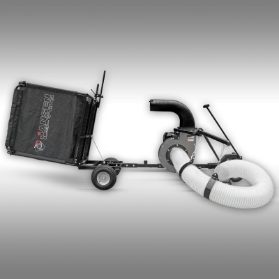 Máquina aspira-folhas motorizada com saco coletor e mangueira