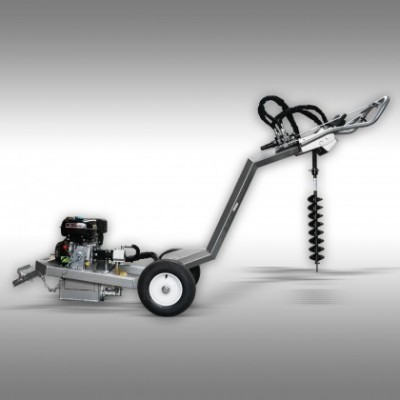 Máquina perfuradora metálica com motor e broca helicoidal preta