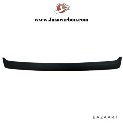 Pára-choques dianteiro preto liso sobre fundo branco com texto WWW.JASACARBON.COM