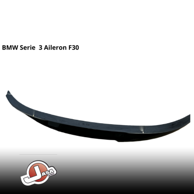 Aileron preto brilhante para BMW Série 3 F30 sobre fundo branco