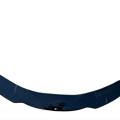 Spoiler carro plástico preto brilhante curvo