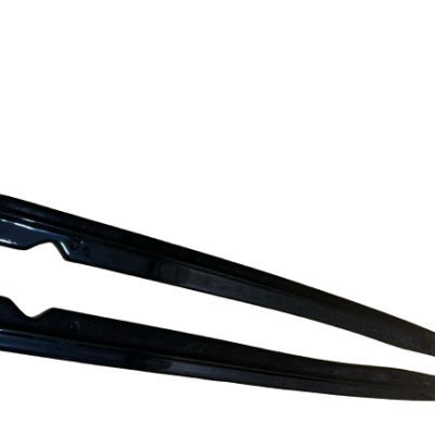 Par de acessórios para cabelo pretos longos