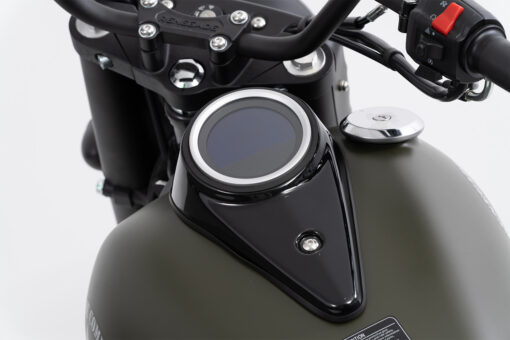 UM 125 RENEGADE Commando Tanque de combustível verde militar fosco de motocicleta com painel redondo e punho do guidão preto