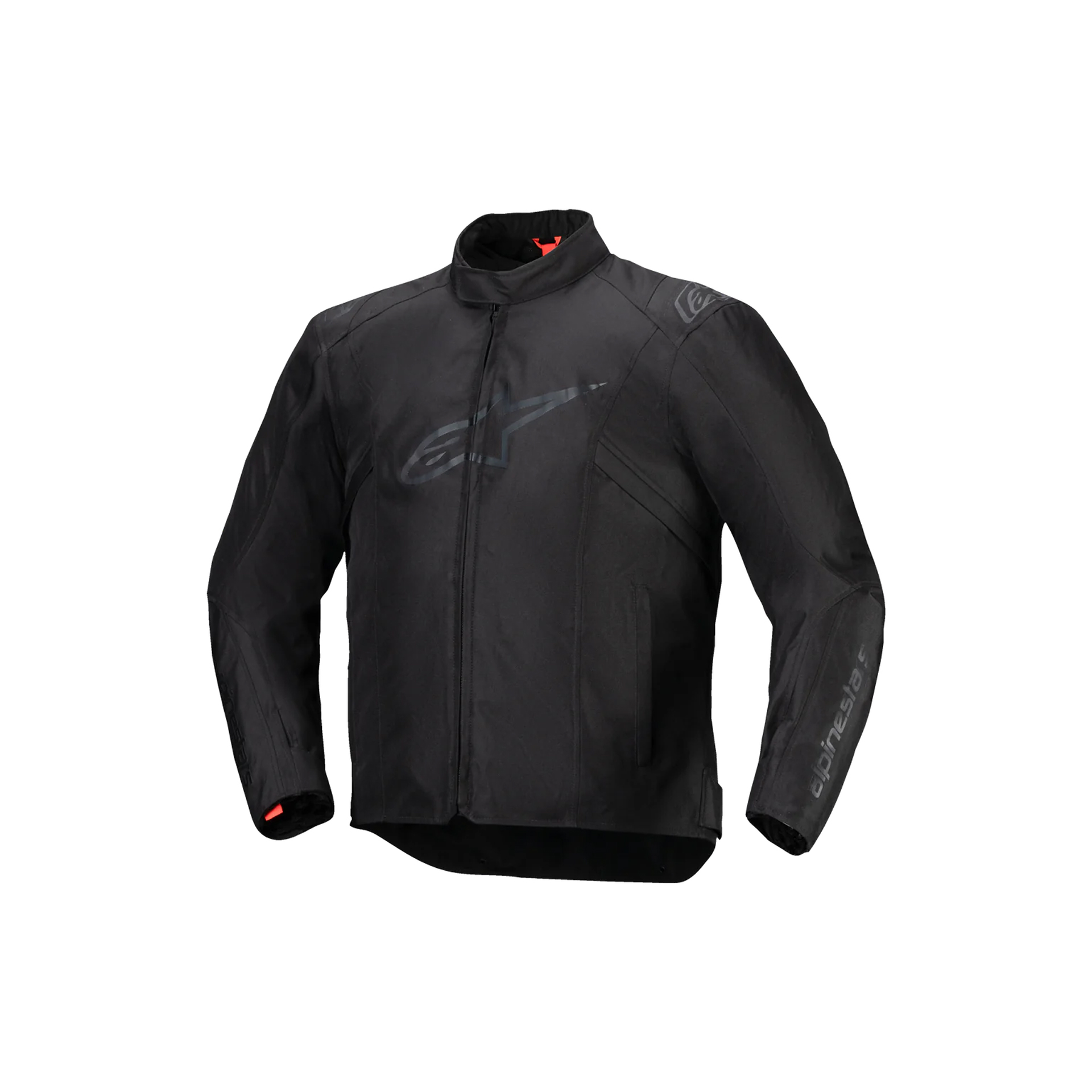 BLUSÃO ALPINESTARS T-SPS V2 WP Casaco de moto preto com fecho de correr e gola alta