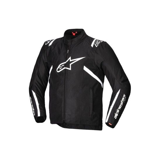 BLUSÃO ALPINESTARS T-SPS V2 WP Casaco de motociclista preto com logótipo branco