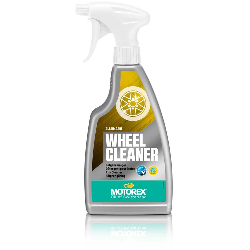 Limpador de Rodas Motorex Wheel Cleaner 500 ml Frasco de spray para limpeza de rodas com etiqueta colorida