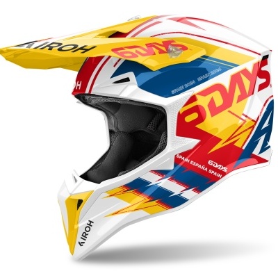 Capacete de motocross colorido AIROH