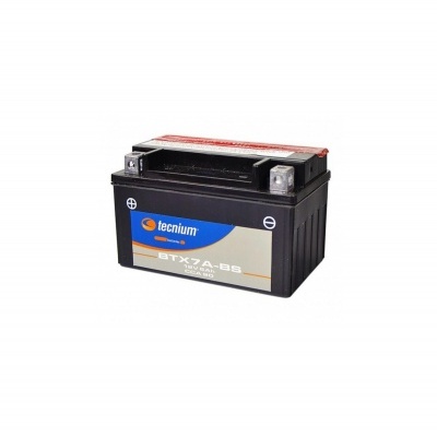 Bateria Tecnium BTX7A-BS preta com etiqueta colorida