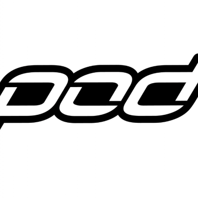 Logótipo 'pcd' em preto e branco