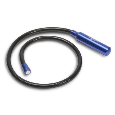 Cabo flexível de inspeção preto com cabo azul e ponta de lente ou luz