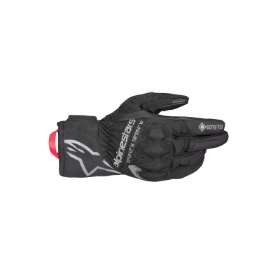 Luvas de motociclismo pretas GORE-TEX com logótipo Alpinestars