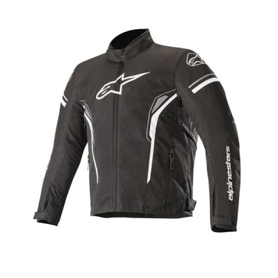 Casaco de mota preto com detalhes brancos marca Alpinestars