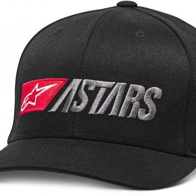 Boné preto com bordado ASTARS e estrela vermelha