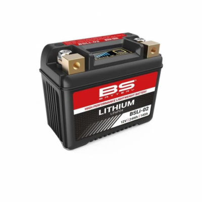 Bateria de lítio BS Powers BSLi-02 12V 1.3Ah preta e vermelha