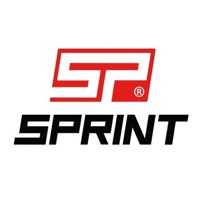 Logotipo vermelho e preto com as palavras 'SPRINT'