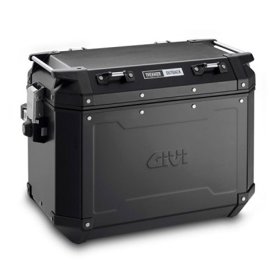 Mala de armazenamento preta GIVI com etiquetas TIGER OUTBACK