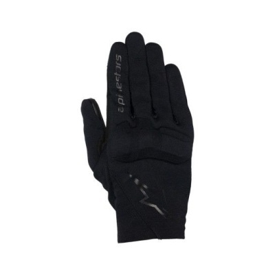 Luva preta para ciclismo com texto 'specialized' e detalhes refletivos