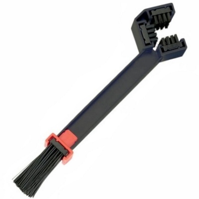 Ferramenta de limpeza preta com cabo e pincel para limpeza