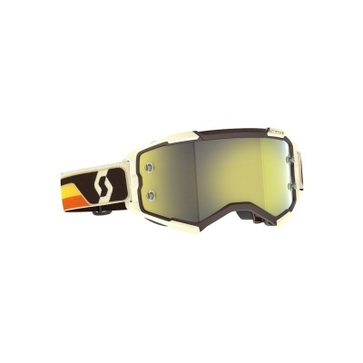 Óculos de proteção com lente amarela e fita elástica colorida