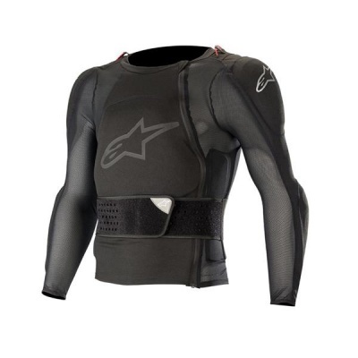 Casaco protetor desportivo preto com logo Alpinestars