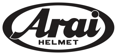 Logótipo da marca Arai Helmet preto em fundo branco
