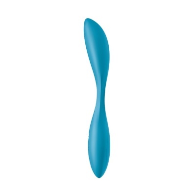 Espátula de silicone azul com design curvado