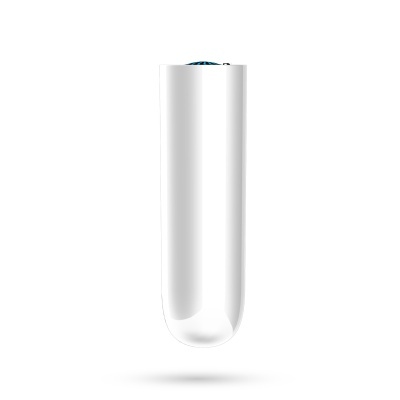 Pen drive USB branco com tampa azul