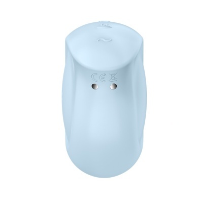 Rato sem fios azul claro visto de cima