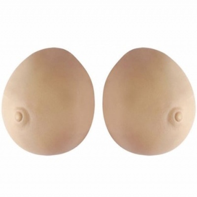 Próteses de silicone para seios cor pele com mamilos