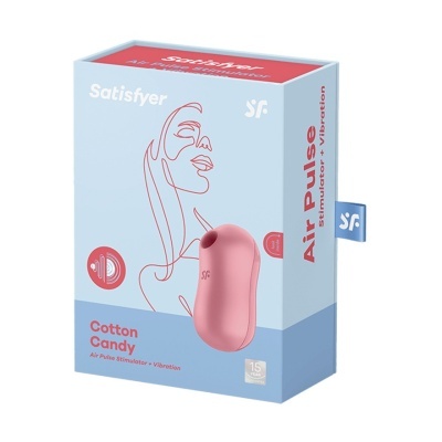 Embalagem azul e rosa de stimulator Air Pulse Satisfyer