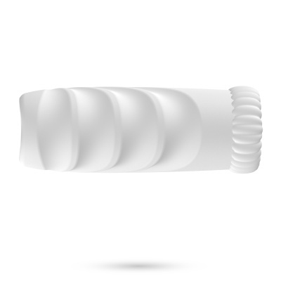 tubo branco opaco com tampa de rosca branca