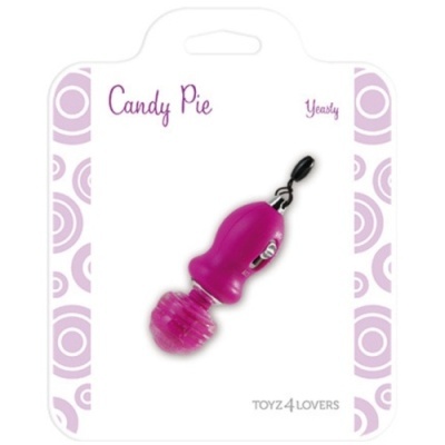 Embalagem branca com vibrador rosa Candy Pie da Toyz4Lovers