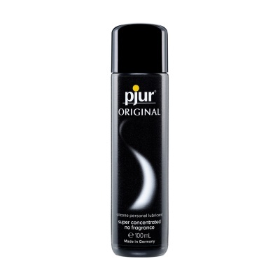 Frasco preto de lubrificante pjur Original de 100mL