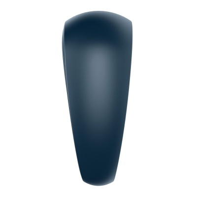 Presilha de cabelo azul escura com acabamento liso