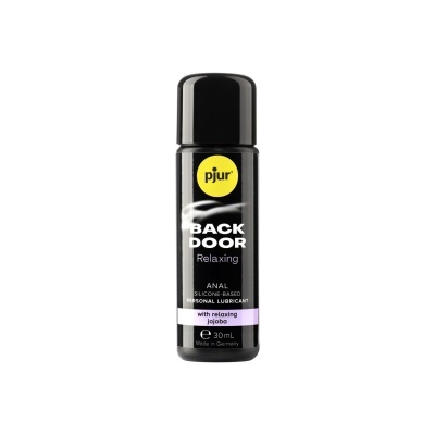 Frasco preto de lubrificante anal pjur Back Door Relaxing 30 ml