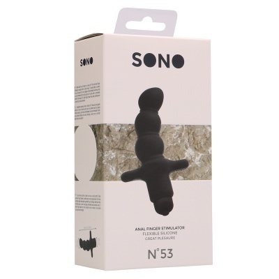 Embalagem de estimulador anal preto SONO Nº 53