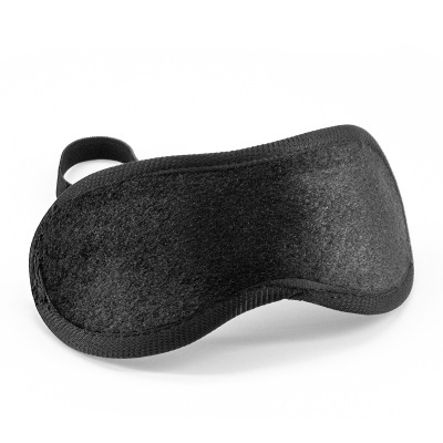 Máscara de dormir preta com tira elástica