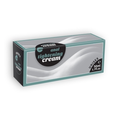Caixa de creme anal tightening cream unissexo 50ml cinza e preto