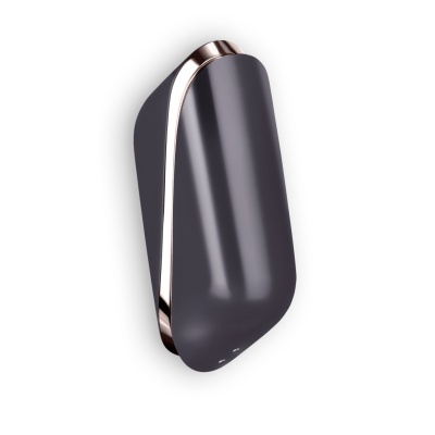 Suporte de parede para bicicleta cinza escuro fosco com detalhes metálicos