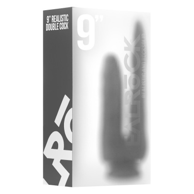 Embalagem branca e preta com texto '9