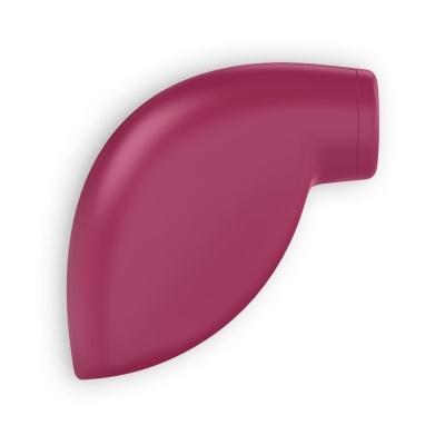 Produto curvado rosa escuro sobre fundo branco