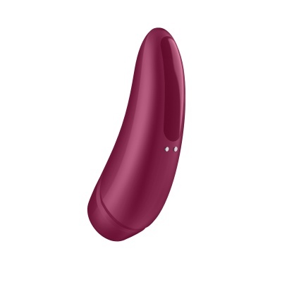 Vibrador vinho com botões pequenos na lateral