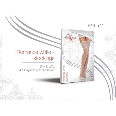 Embalagem de meias brancas Romance white