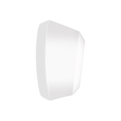 Sensor ambiental branco liso e curvado