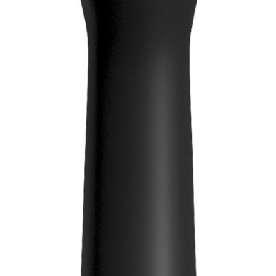 Objeto preto cilíndrico com base larga e símbolo de globo