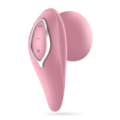 Dispositivo rosa ergonômico com botões de controle e ícones